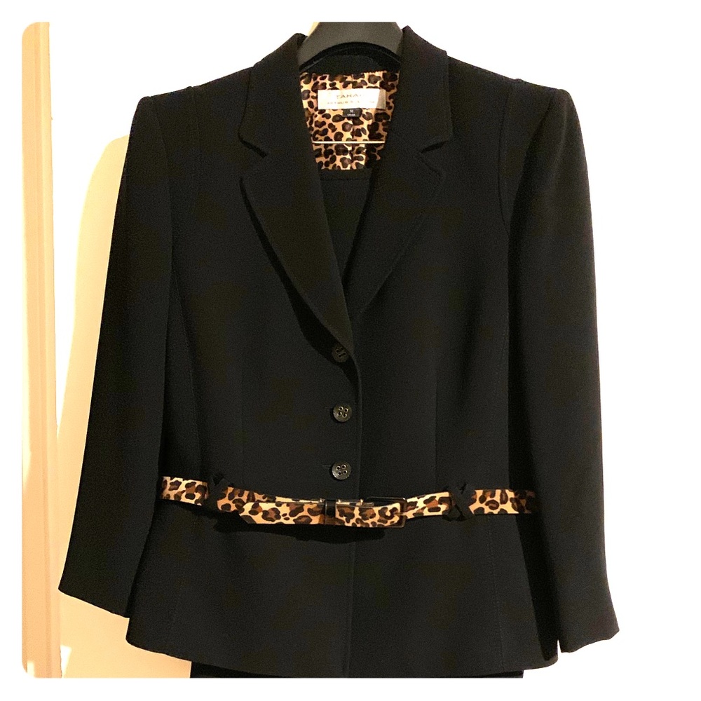 Tahari Belted Skirt Suit